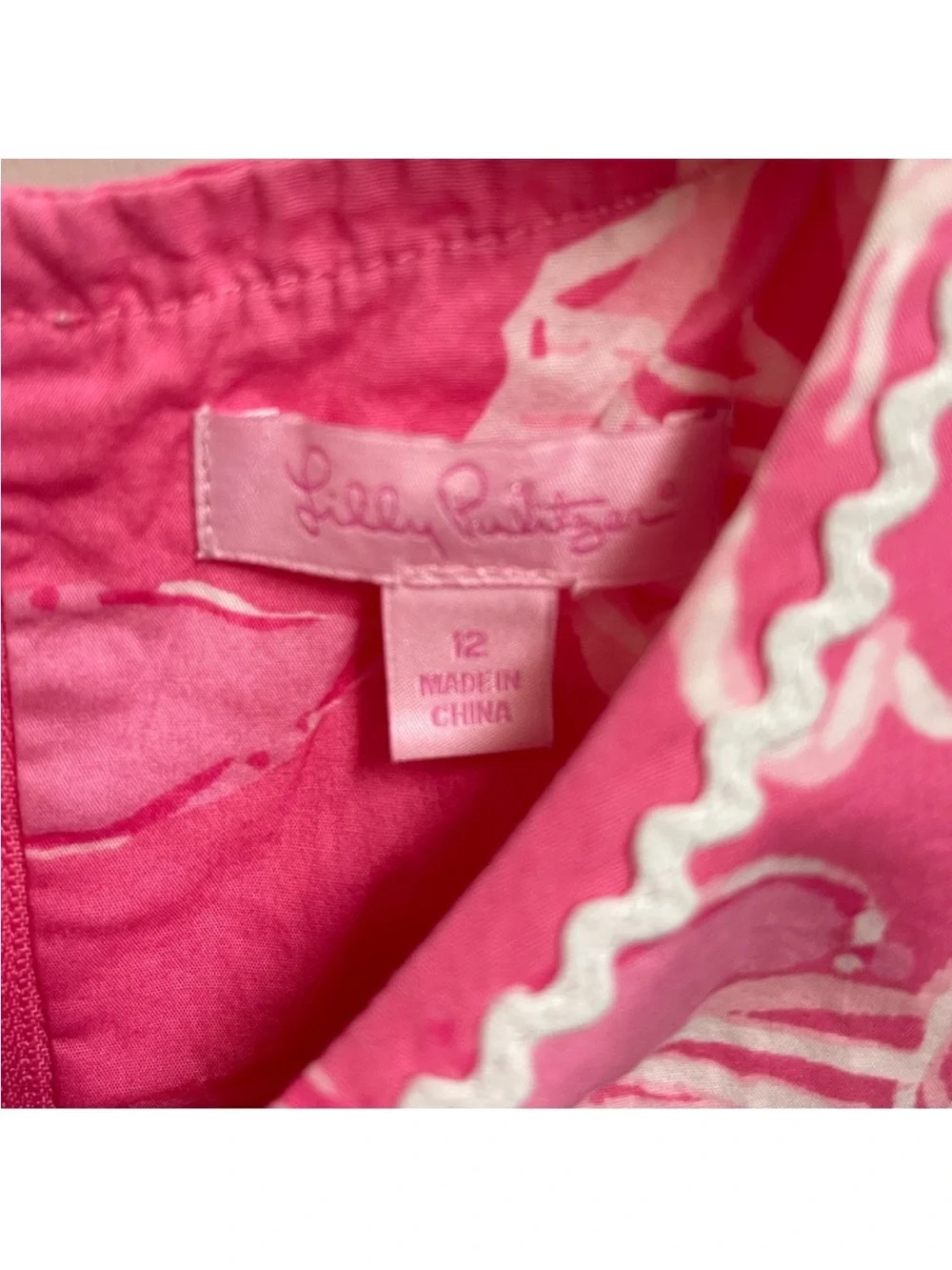 Lilly Pulitzer Girl’s Pink Shift Dress. Sz Girls 12